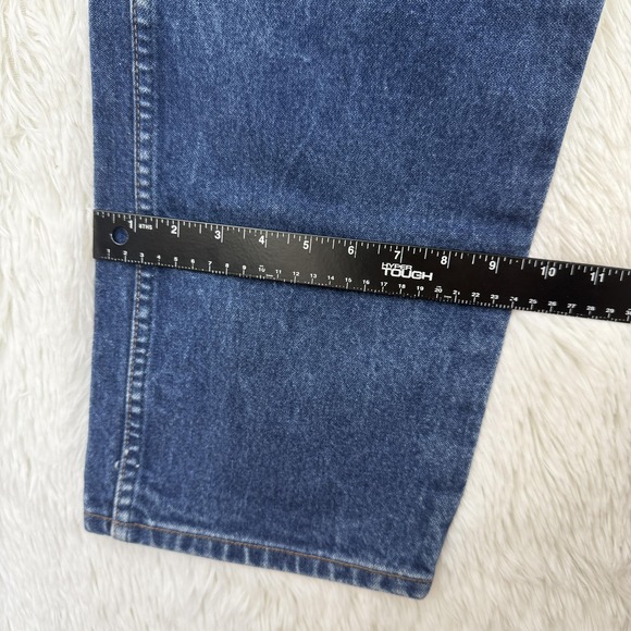 Wrangler Mens Flame Resistant Jeans Size 38x34 Blue Relaxed Workwear FR31MWZ - Picture 9 of 11